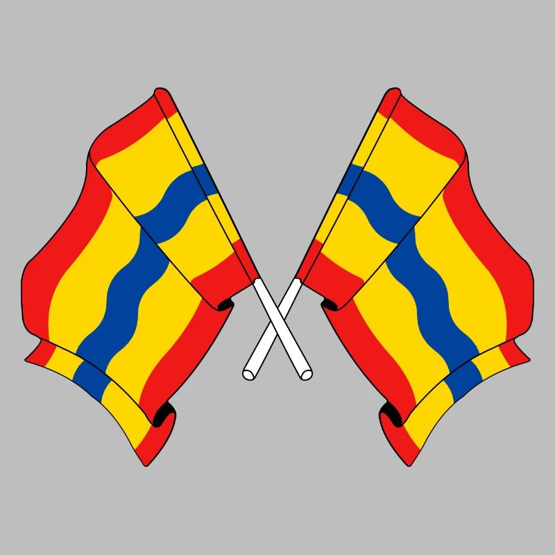 Deux drapeaux de la province d'Overijssel