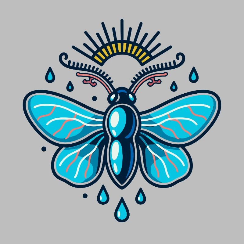 Glow Moth with Sky Glow