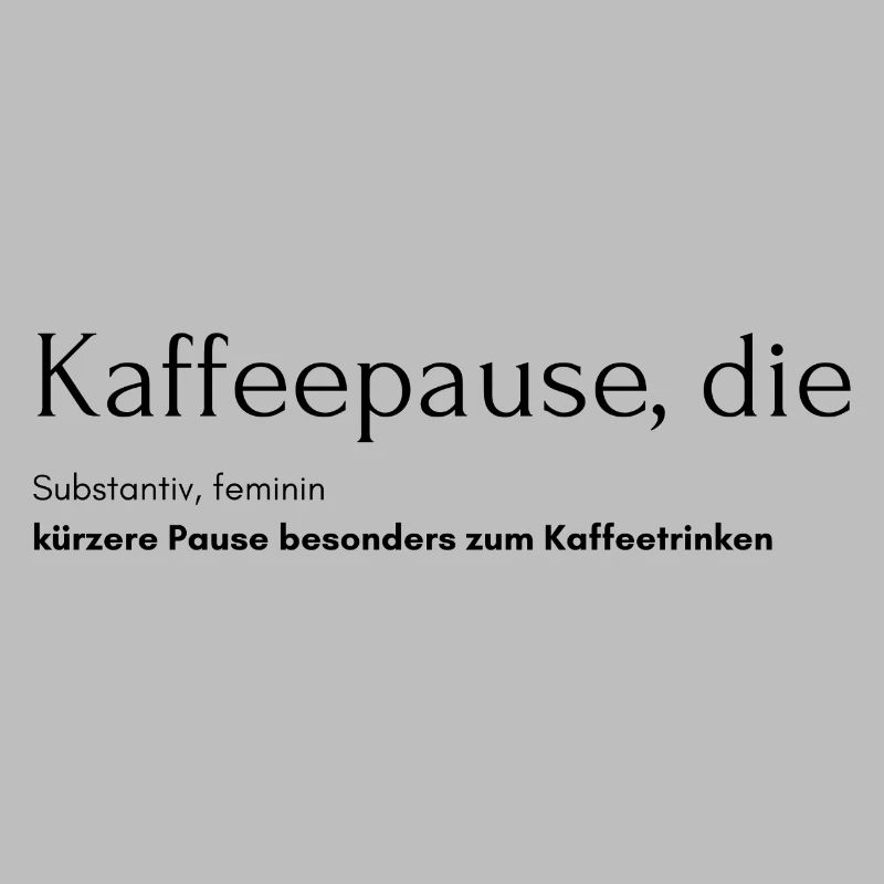 Kaffeepause, die