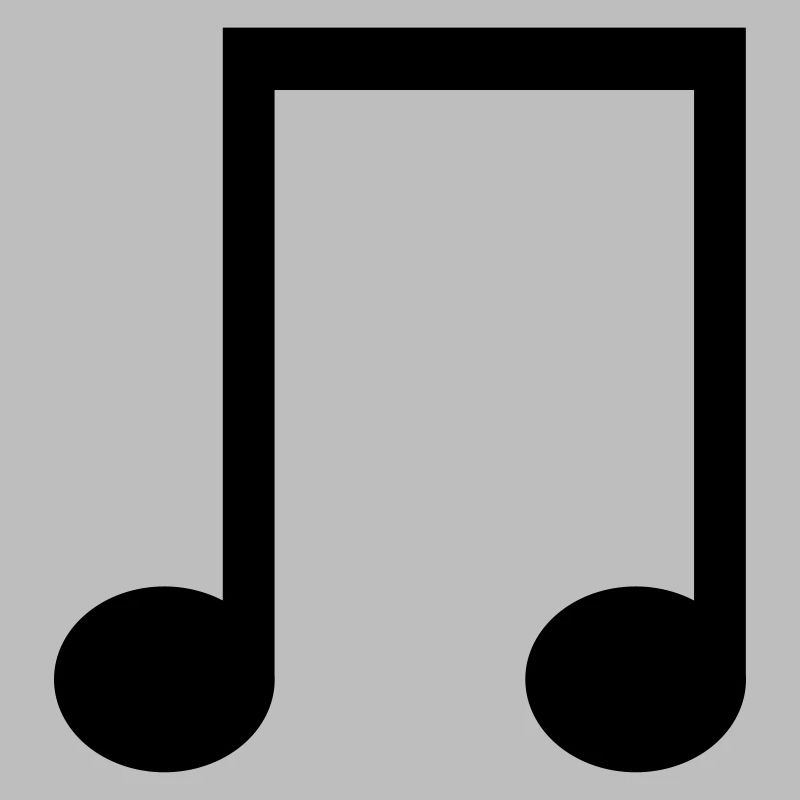Eighth note symbol to design yourself