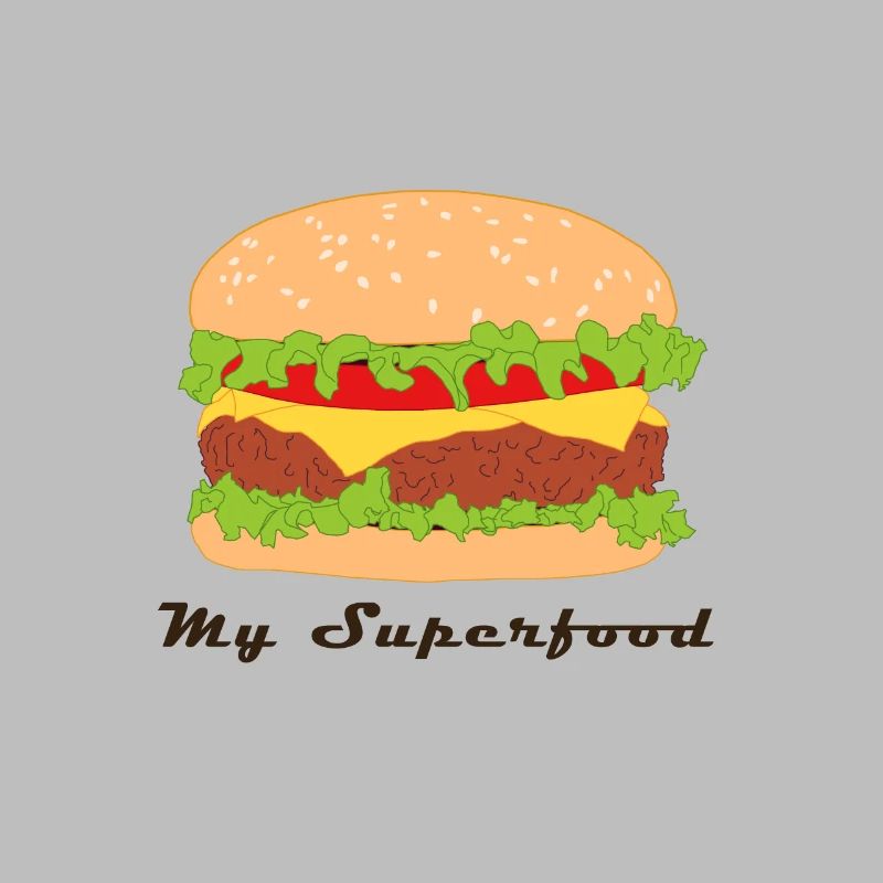 Comic Hamburger avec slogan