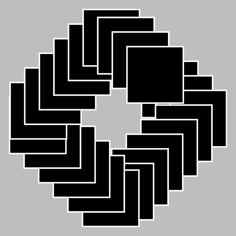 black squares composition design