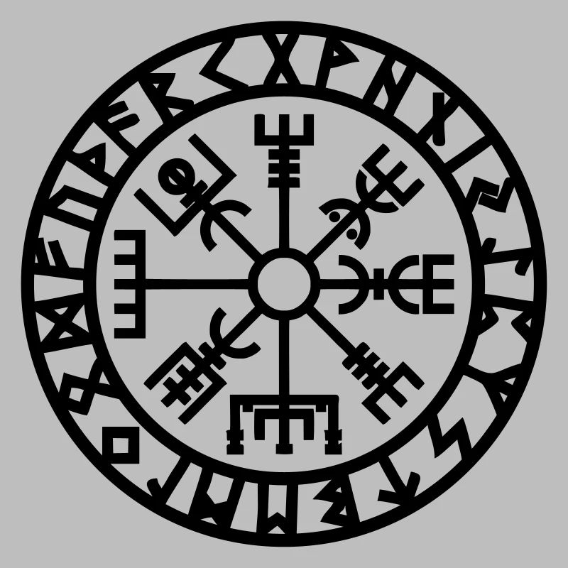 Vegvisir Kompass Rune Wikinger