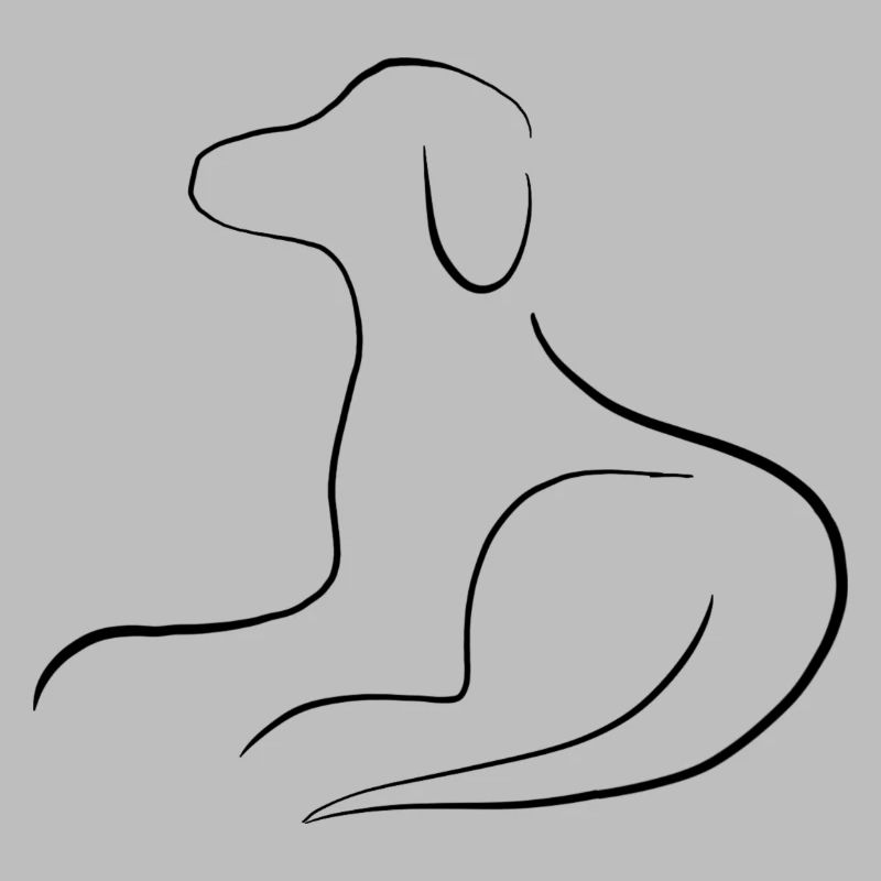Hund liegend