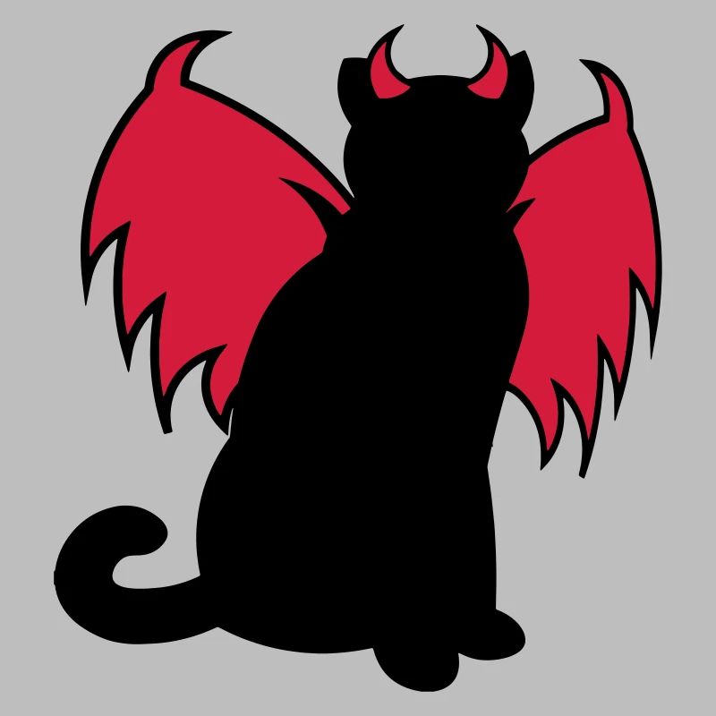 Devil Cat / Teufelskatze / chat diable / gift idea