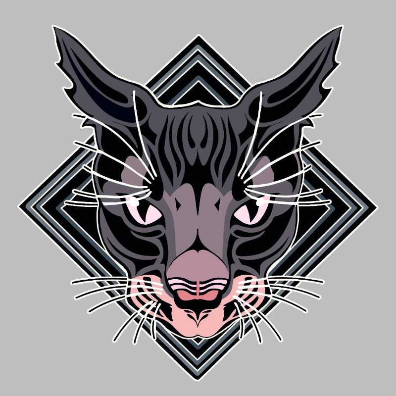 Stylized Panther Head Design