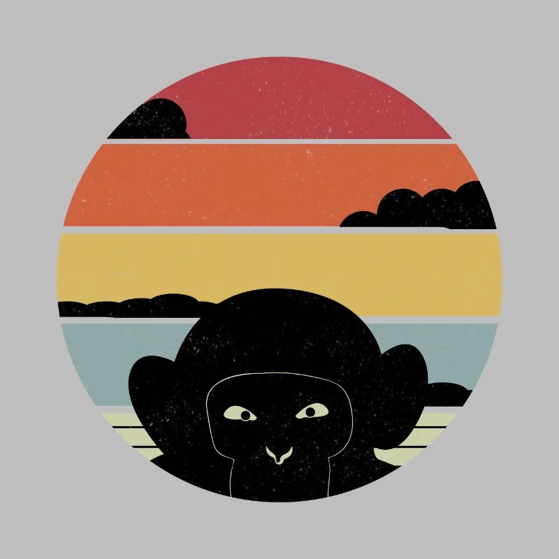 Monkey retro monkey gift