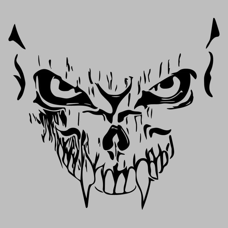Creepy vector grimace