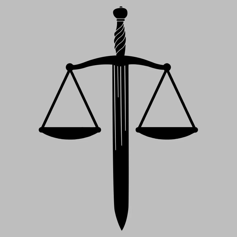 Dish scale with sword