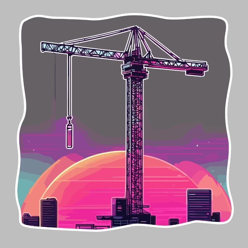 Crane / construction site / winch / crane system