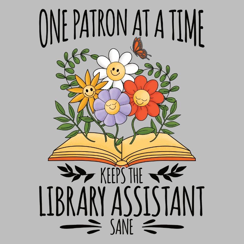 Library Aide Funny Library Assistant