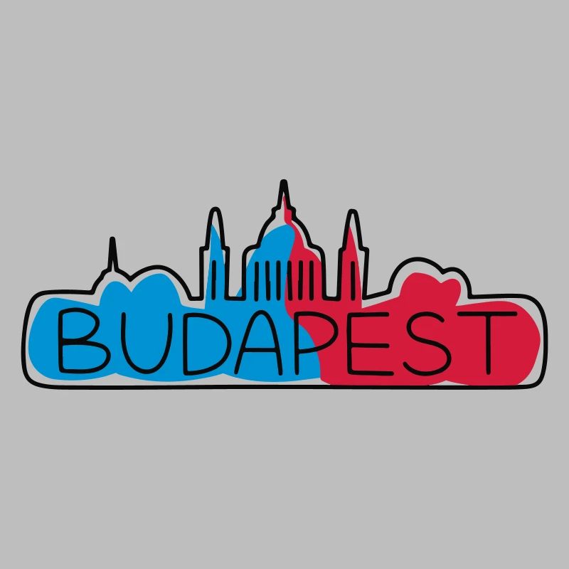 Breloque Budapest Skyline