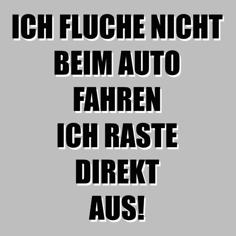 Ich fluche nicht beim Auto fahren Geschenk Lustig