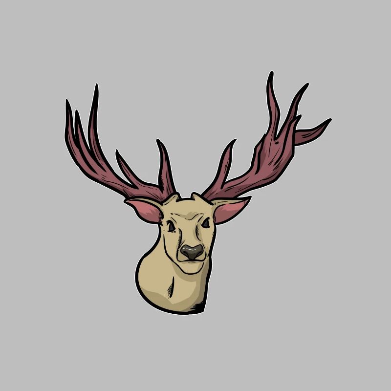 Unheimlich - Rentier - Hirsch - Hirschgeweih