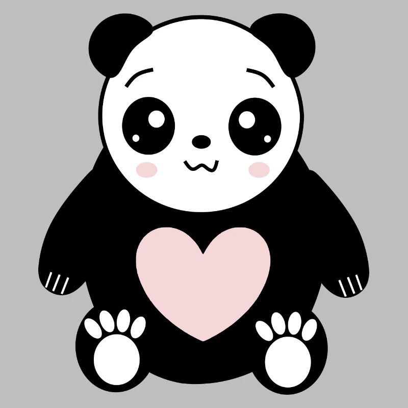 Coeur Panda Ours Cadeaux Saint-Valentin Saint-Valentin
