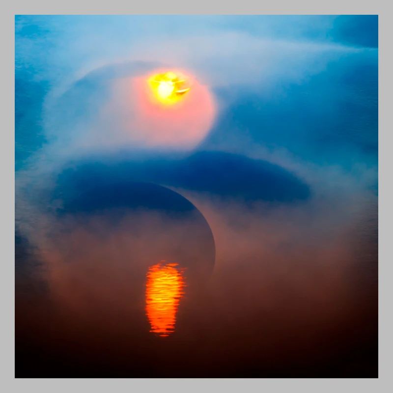 eclipse misty flow abstract