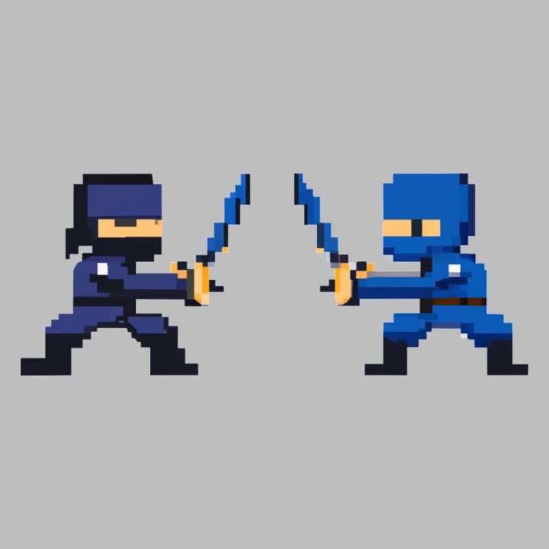 PixelArt, combat de ninja