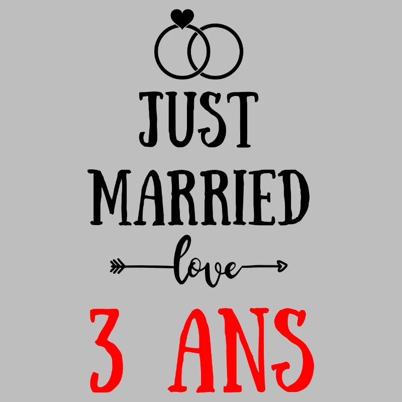 JUST MARRIED ANNIVERSAIRE DE MARIAGE 3 ANS