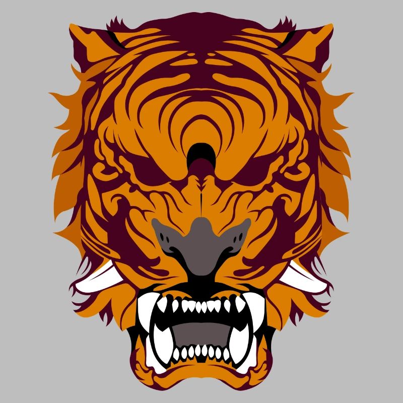 Brüllender Tiger