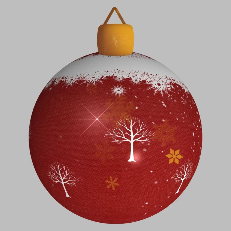 boule de noël rouge