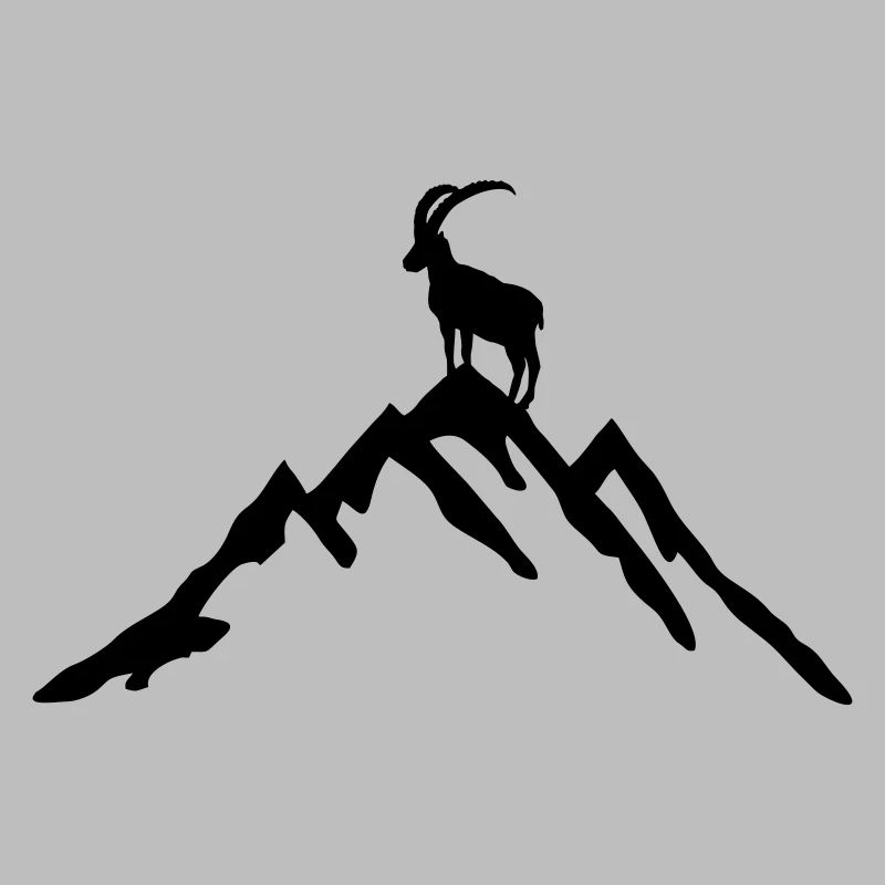 Mountain and Ibex