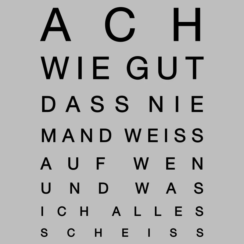 Vision Test - oh how good ...
