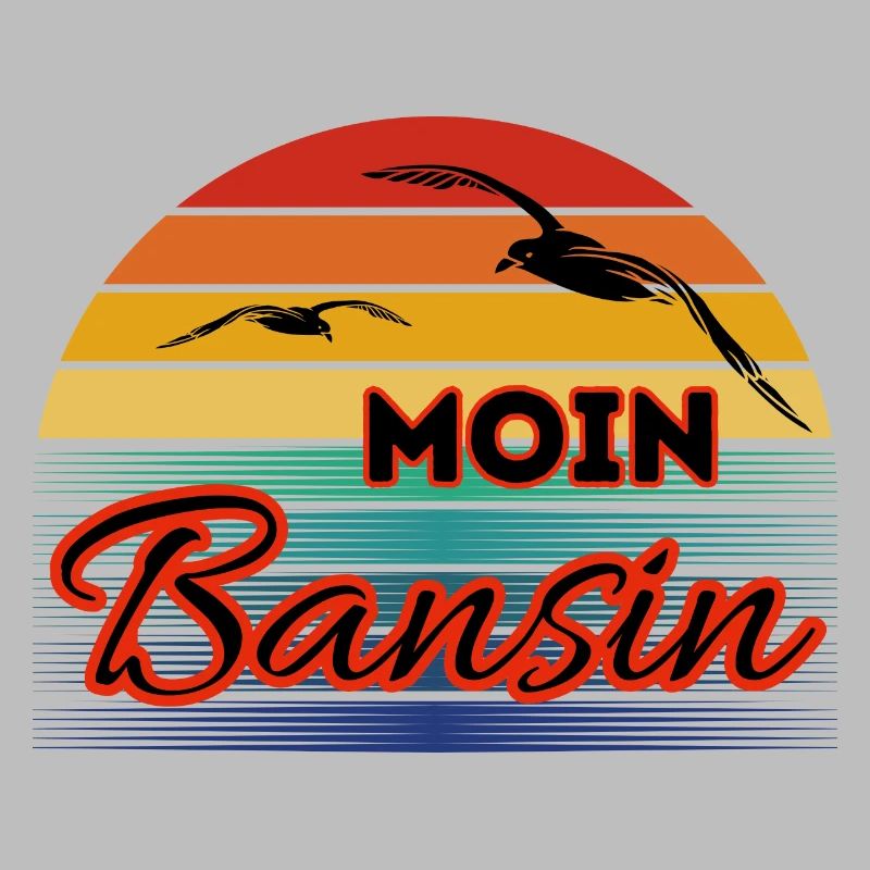 Moin Basin mit Möwe im Retro Style-Bansin