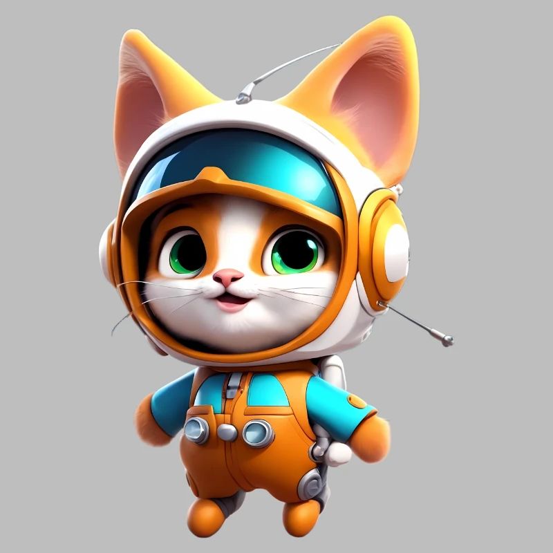 chaton astronaute