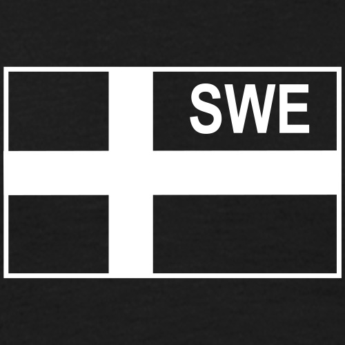 Svensk taktisk flagga (Negativ) - Sverige - T-shirt herr