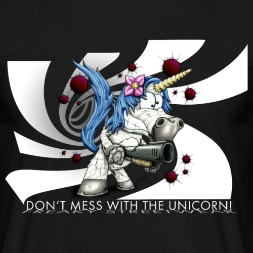 Don't mess with the unicorn - Männer T-Shirt