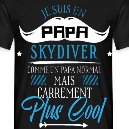 Papa skydiver - T-shirt Homme