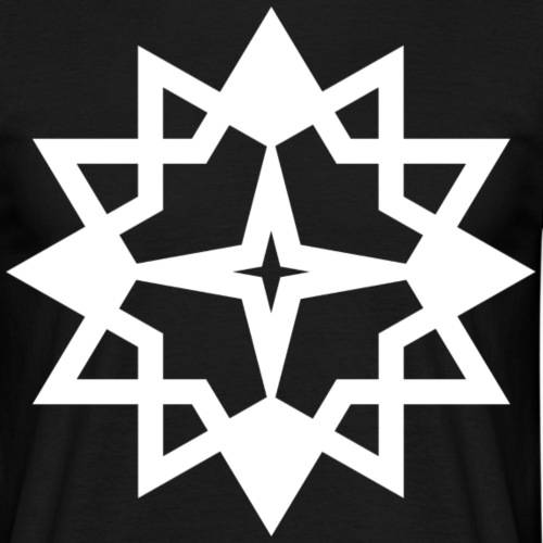 Tribal Stern Dodekagon Vieleck Zwölfeck Geschenk - Männer T-Shirt