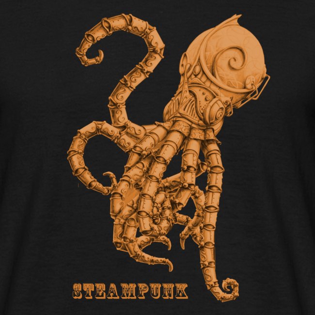 Streampunk Oktopus Tintenfisch retro Futurismus