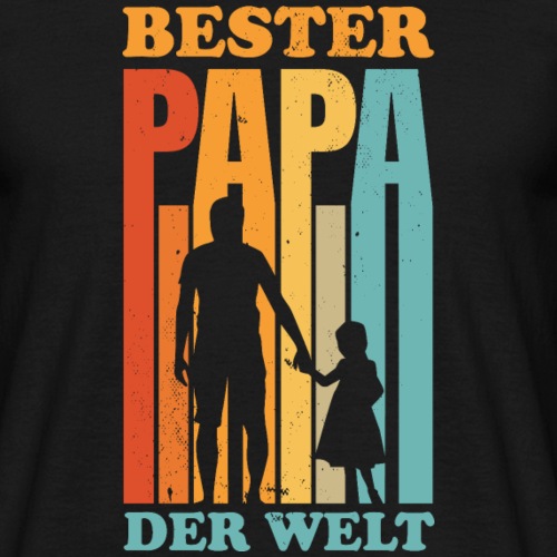 Bester Papa der Welt - Männer T-Shirt