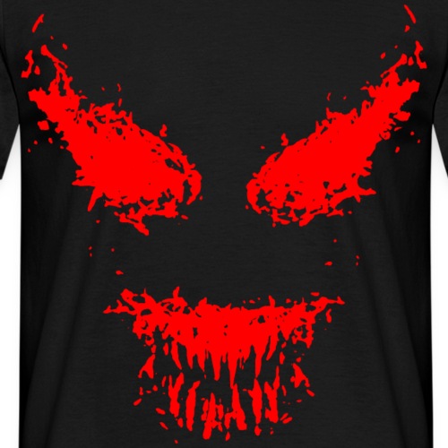 Gruseliges Monster Albtraum Halloween Gesicht - Männer T-Shirt