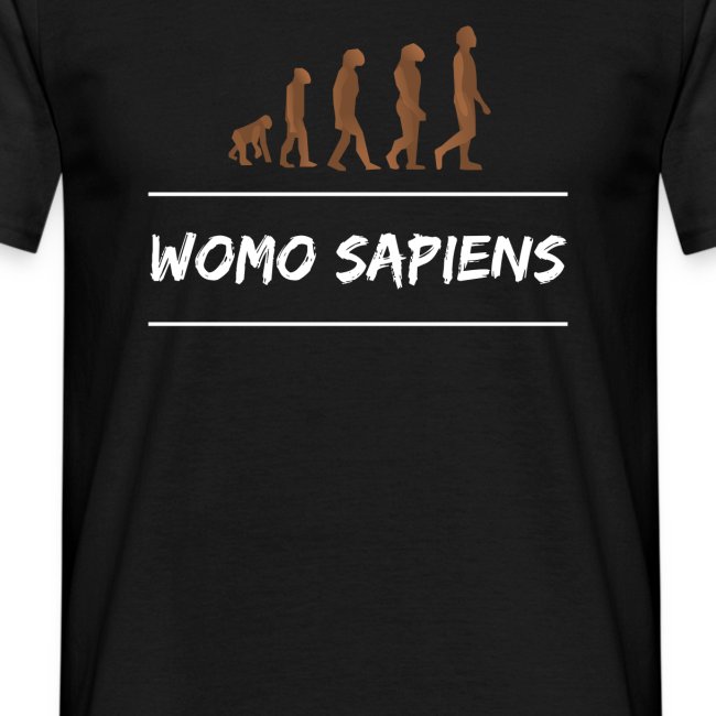 Wohnmobil T-Shirt WOMO Sapiens Evolution
