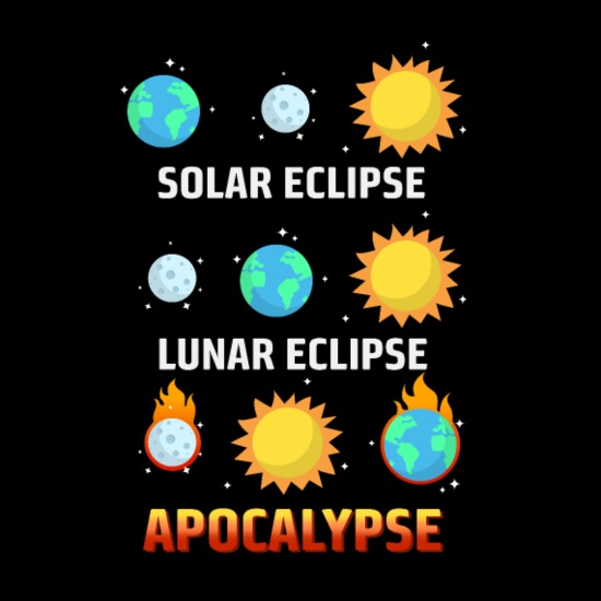 Solar eclipse Lunar eclipse Funny earth moon' Men's T-Shirt | Spreadshirt