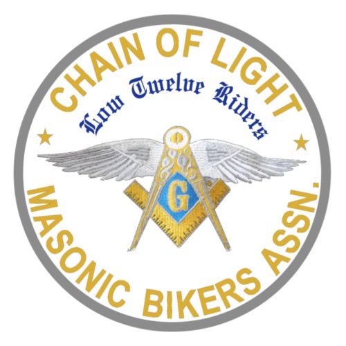 Chain of light Masonic Bikers ASSN - Männer T-Shirt