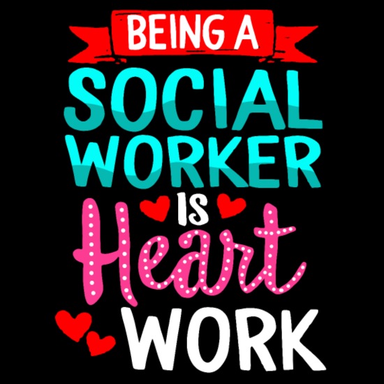 Being Social Worker Shirt Is Heart Work Funny' Men's T-Shirt | Spreadshirt