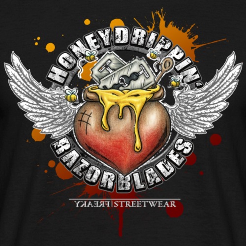 Honeydrippin' razorblades - Männer T-Shirt