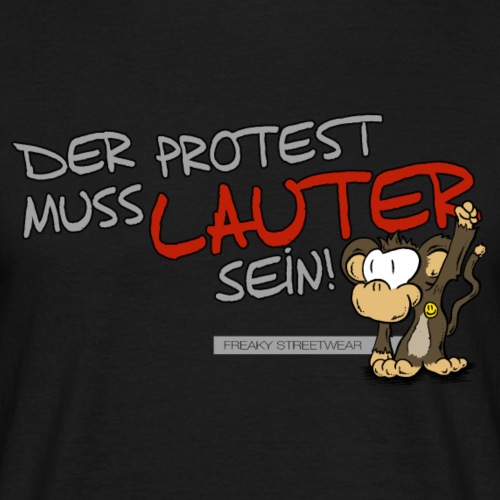 Protest-Äffchen1 - Männer T-Shirt