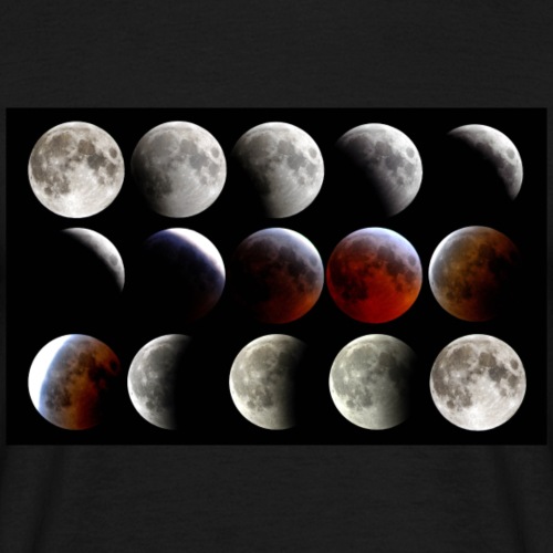 Lunar Eclipse Progression - Männer T-Shirt