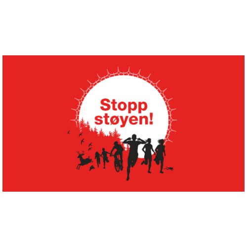 Stopp Støyen Skogillustrasjon - T-skjorte for menn