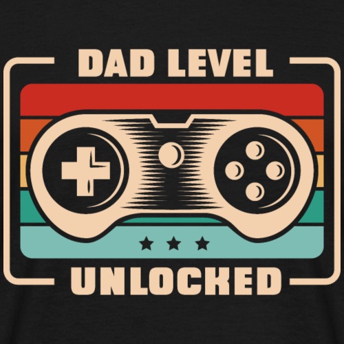 Dad Level Unlocked - Männer T-Shirt
