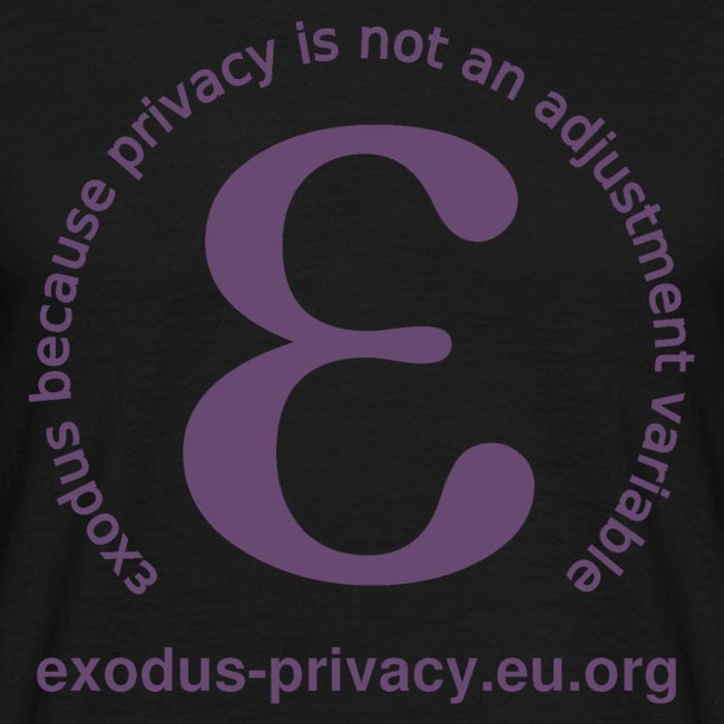 Exodus Privacy : logo et slogan