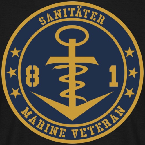 Marine Veteran 81er SANITÄTER - Männer T-Shirt