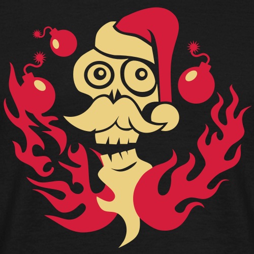Santa Skull - Männer T-Shirt