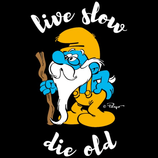 The Smurfs Funny Gift Grandpa Smurf' Men's T-Shirt | Spreadshirt