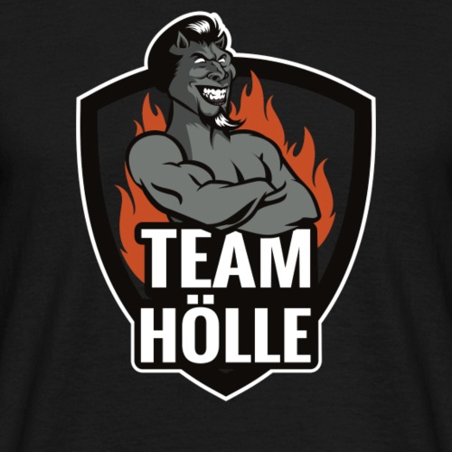Team Hölle Logo s/w - Männer T-Shirt