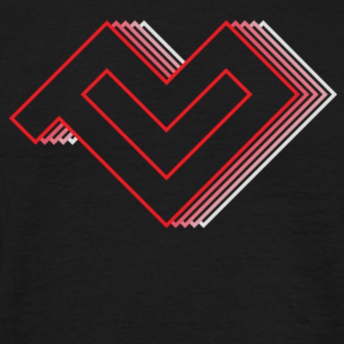 Technikliebe-Logo Outline (groß) - Männer T-Shirt